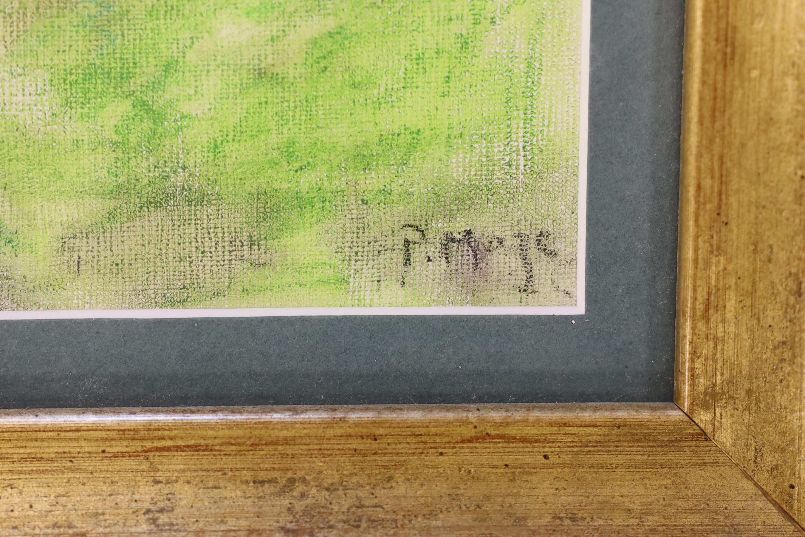 Attributed to Paul Maze, pastel on canvas, House in a landscape, bears signature, 31 x 34cm